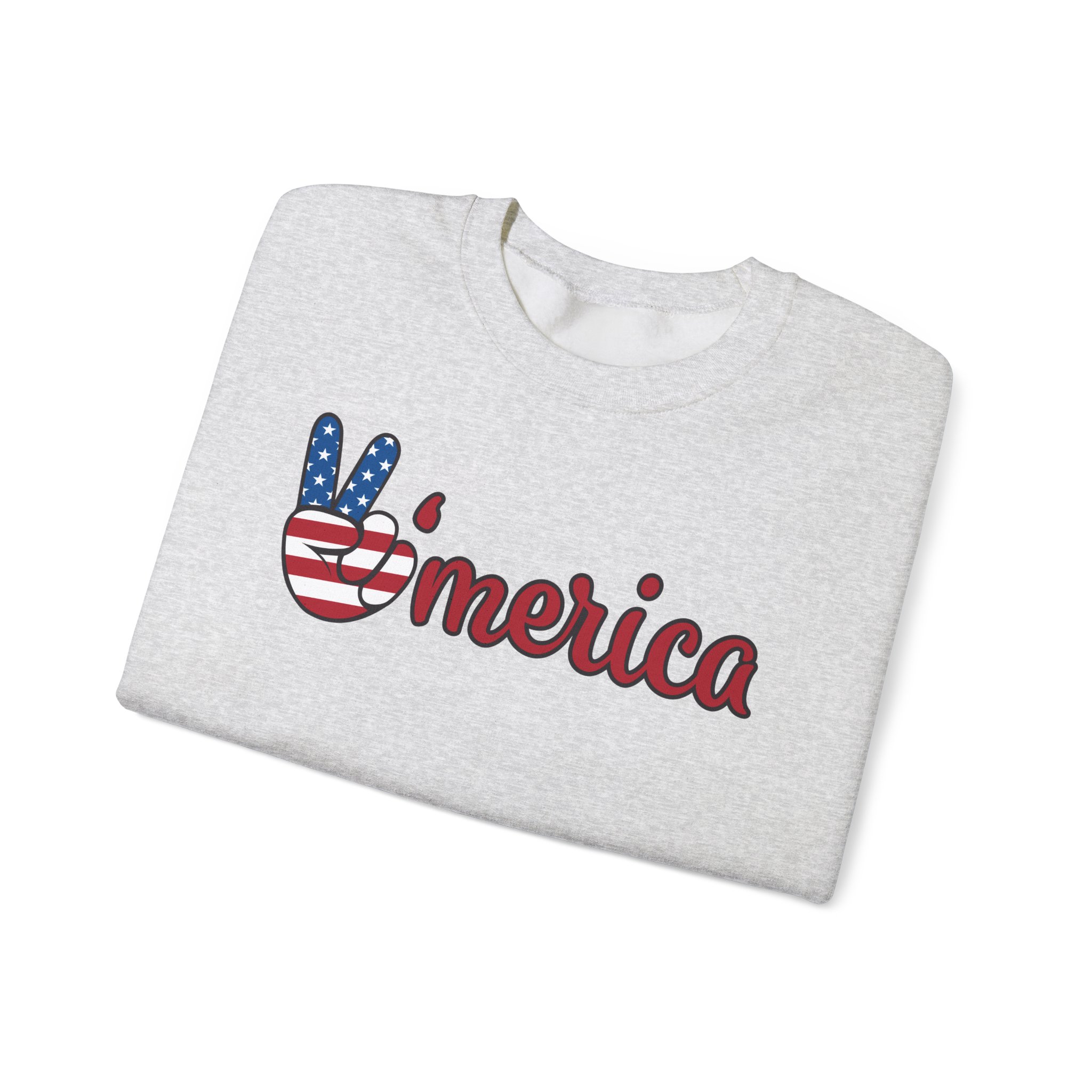 'merica peace sign sweatshirt — patriotic 4th of july crewneck 'merica peace sign sweatshirt — patriotic 4th of july crewneck