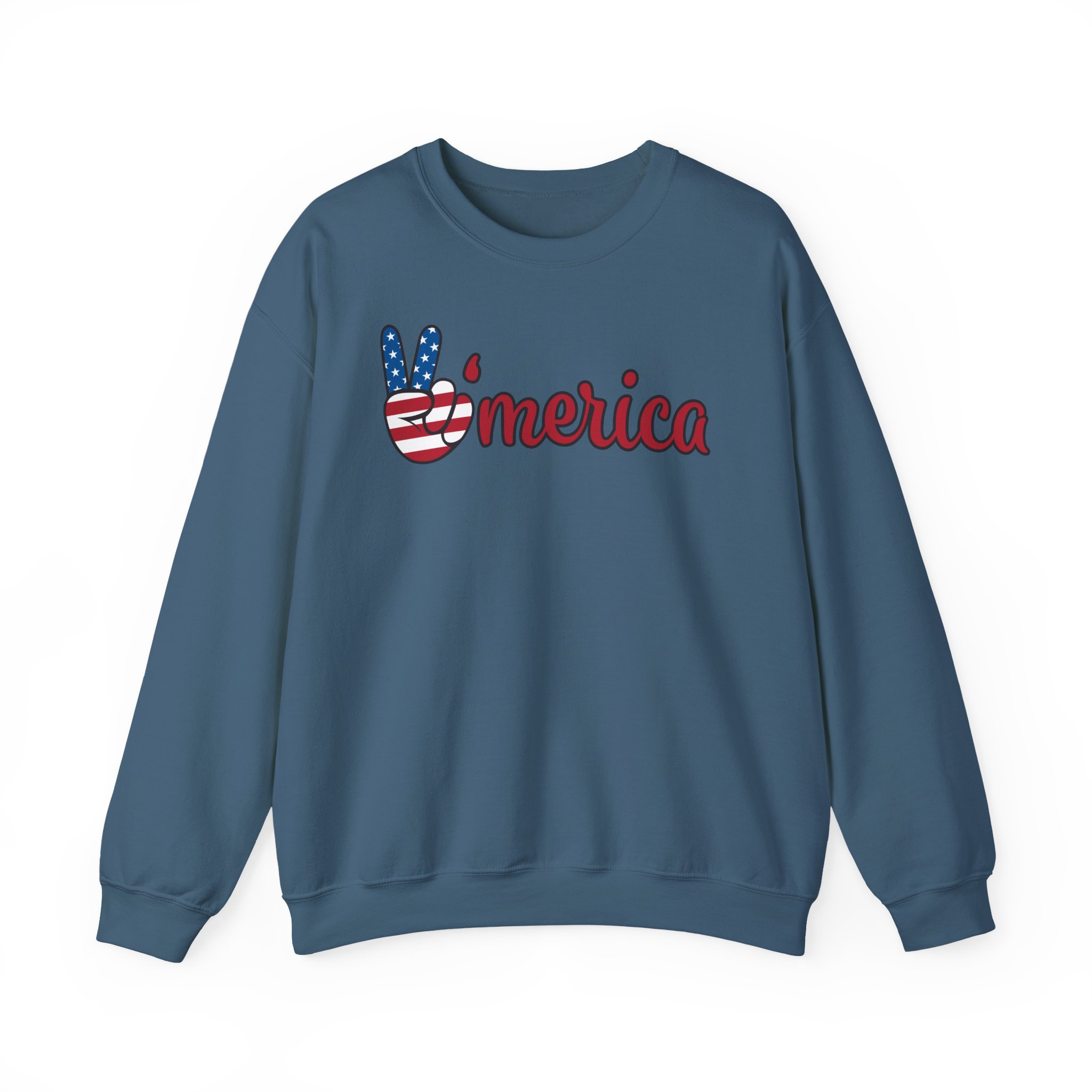 'merica peace sign sweatshirt — patriotic 4th of july crewneck 'merica peace sign sweatshirt — patriotic 4th of july crewneck