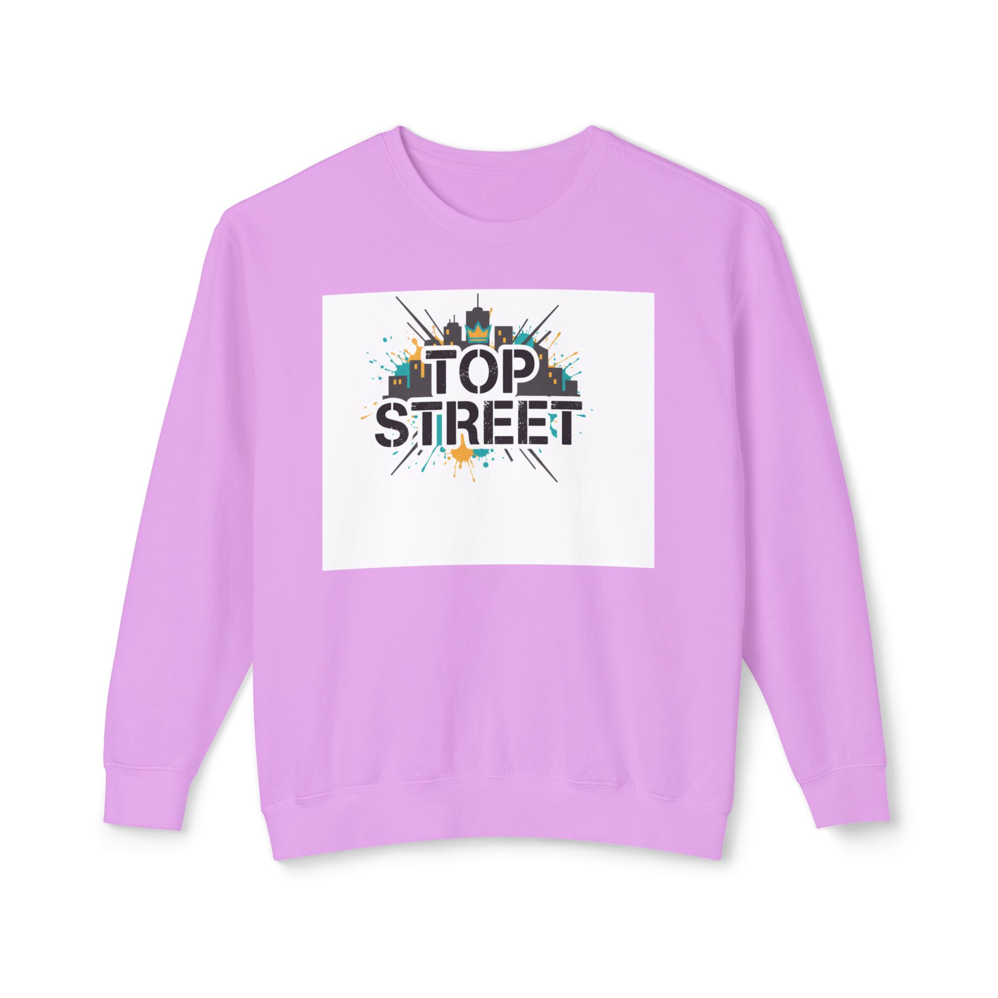 top street crewneck sweatshirt — urban skyline graphic top street crewneck sweatshirt — urban skyline graphic