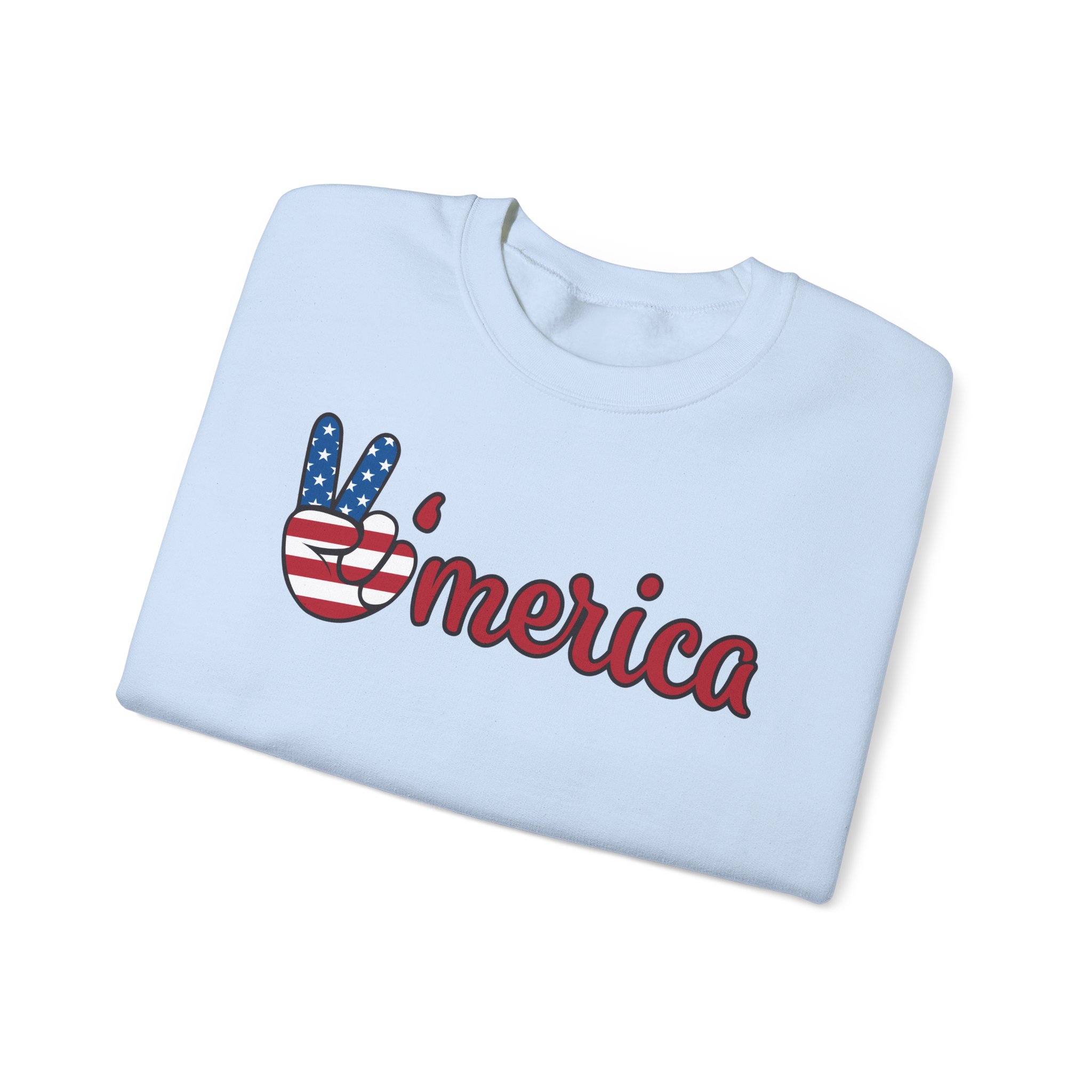 'merica peace sign sweatshirt — patriotic 4th of july crewneck 'merica peace sign sweatshirt — patriotic 4th of july crewneck