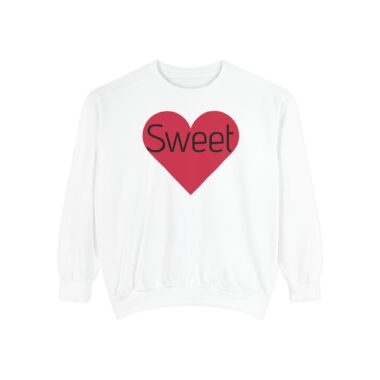 sweatshirt — heart graphic "you are literally the only person i like" — funny valentine's crewneck