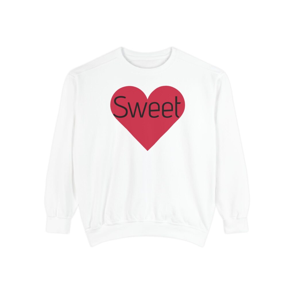 sweatshirt — heart graphic "you are literally the only person i like" — funny valentine's crewneck