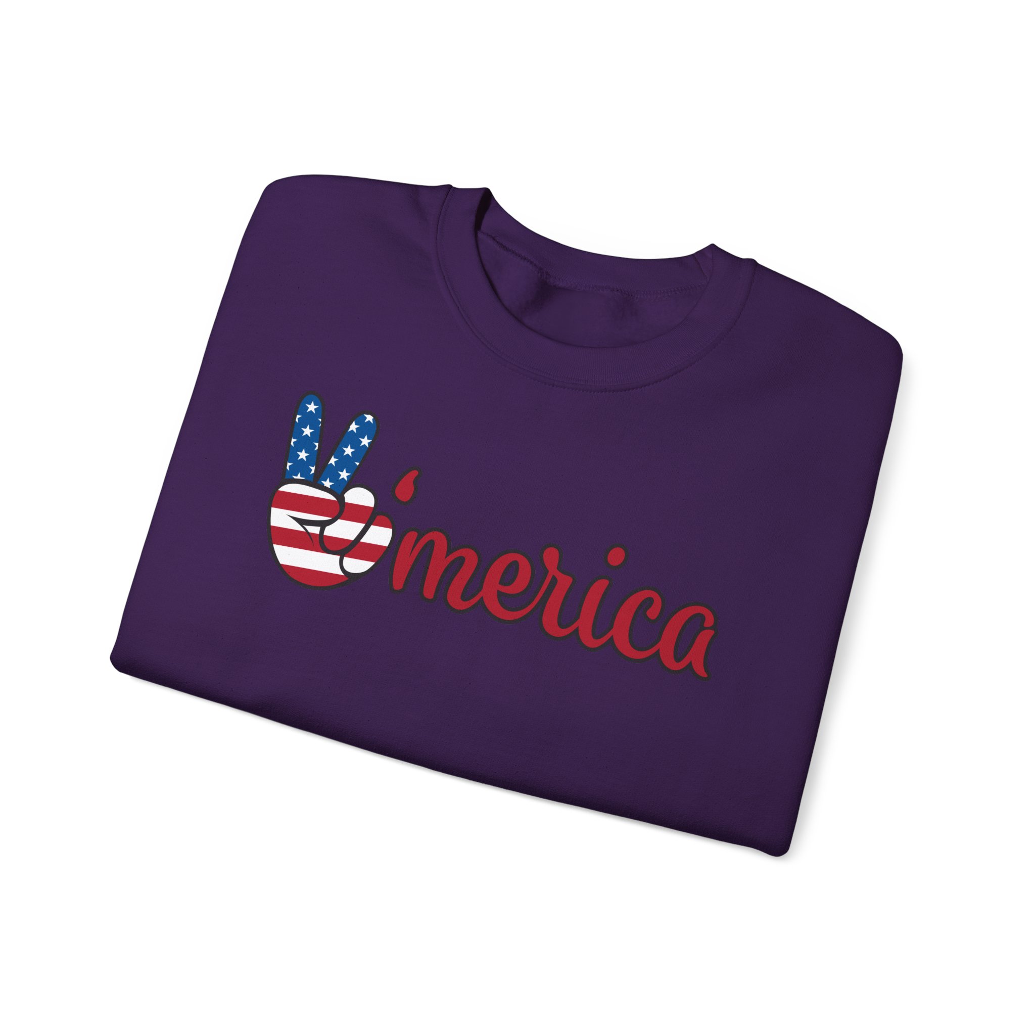 'merica peace sign sweatshirt — patriotic 4th of july crewneck 'merica peace sign sweatshirt — patriotic 4th of july crewneck