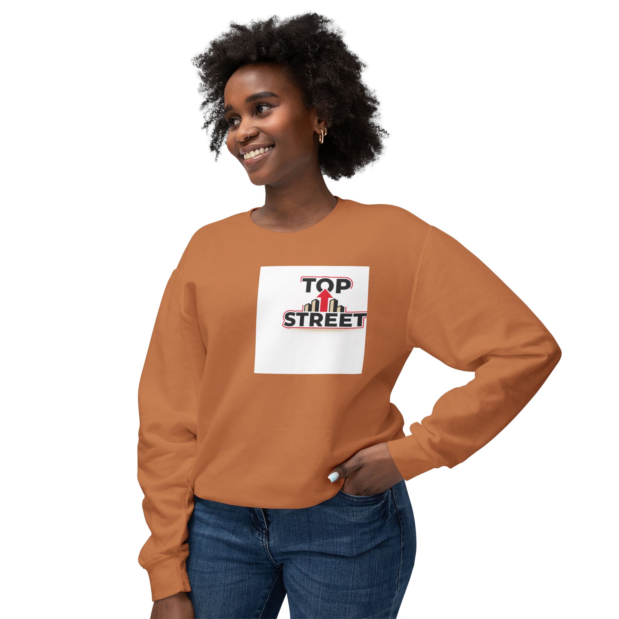 top street crewneck sweatshirt — urban skyline graphic top street crewneck sweatshirt — urban skyline graphic