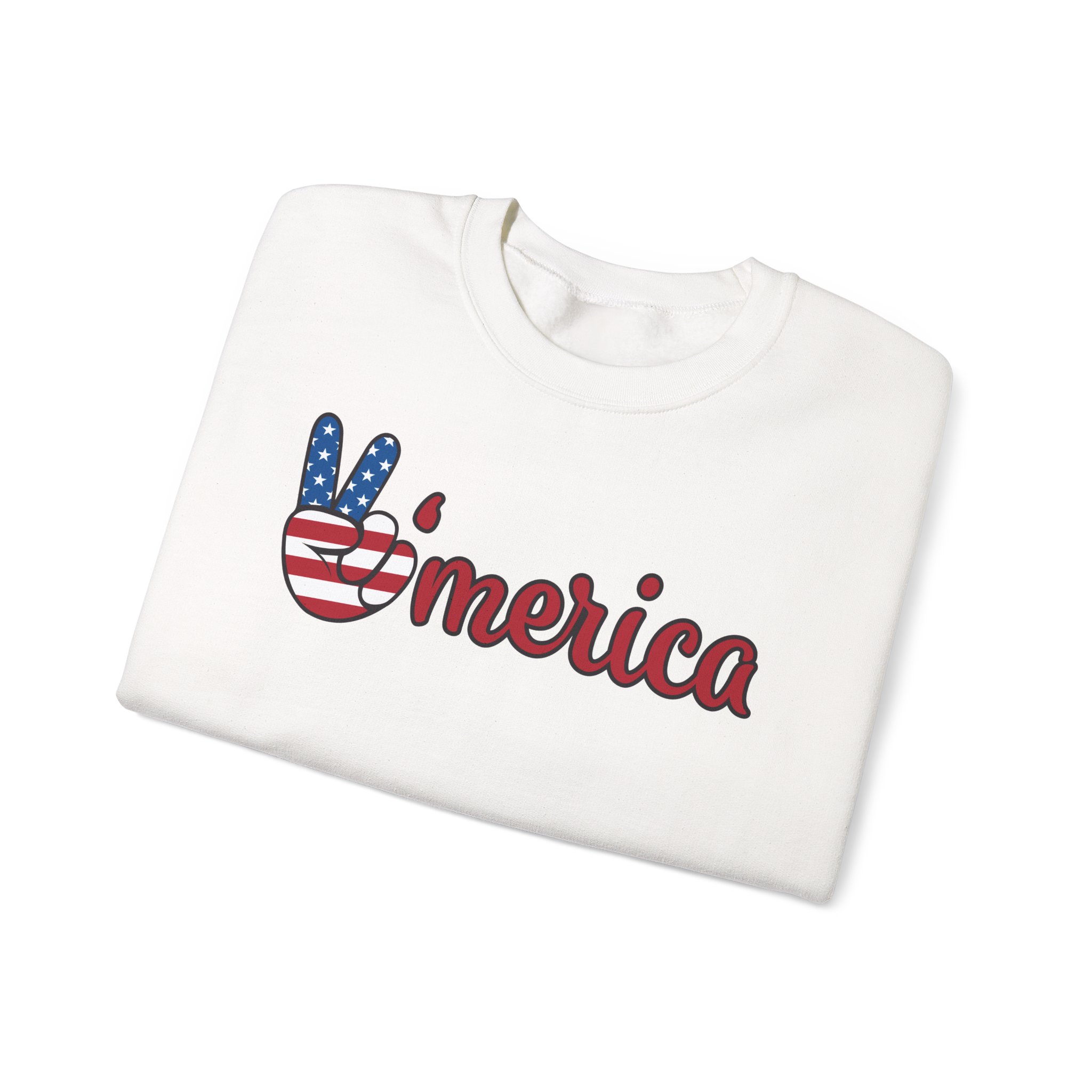 'merica peace sign sweatshirt — patriotic 4th of july crewneck 'merica peace sign sweatshirt — patriotic 4th of july crewneck