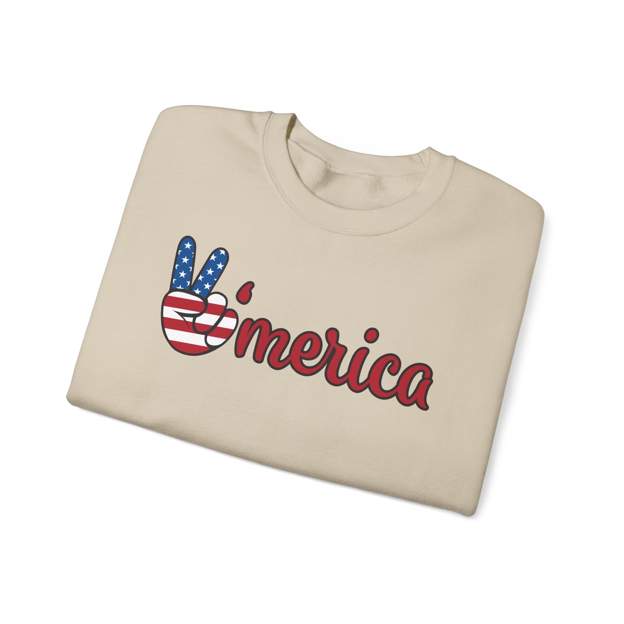 'merica peace sign sweatshirt — patriotic 4th of july crewneck 'merica peace sign sweatshirt — patriotic 4th of july crewneck