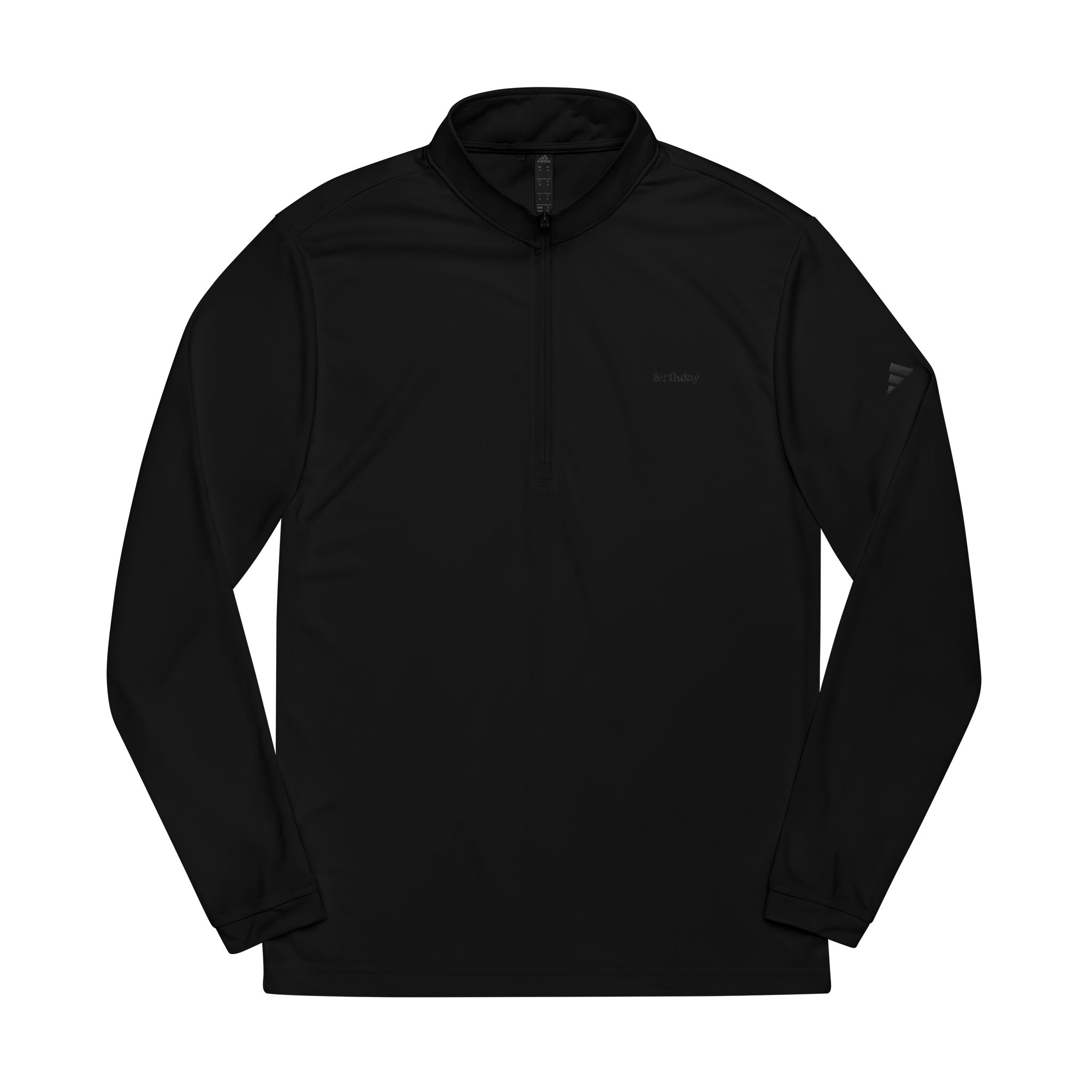 white adidas quarter zip pullover — embroidered logo performance top white adidas quarter zip pullover — embroidered logo performance top