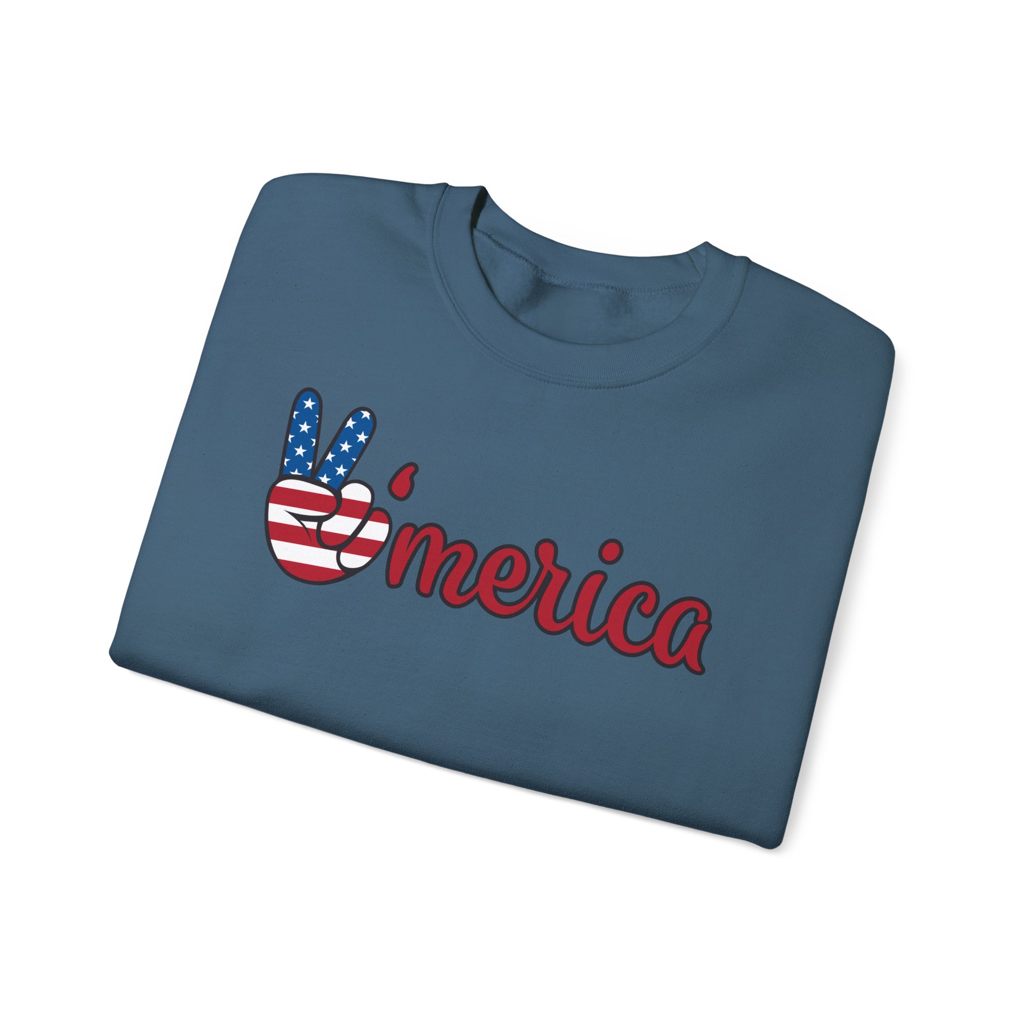 'merica peace sign sweatshirt — patriotic 4th of july crewneck 'merica peace sign sweatshirt — patriotic 4th of july crewneck