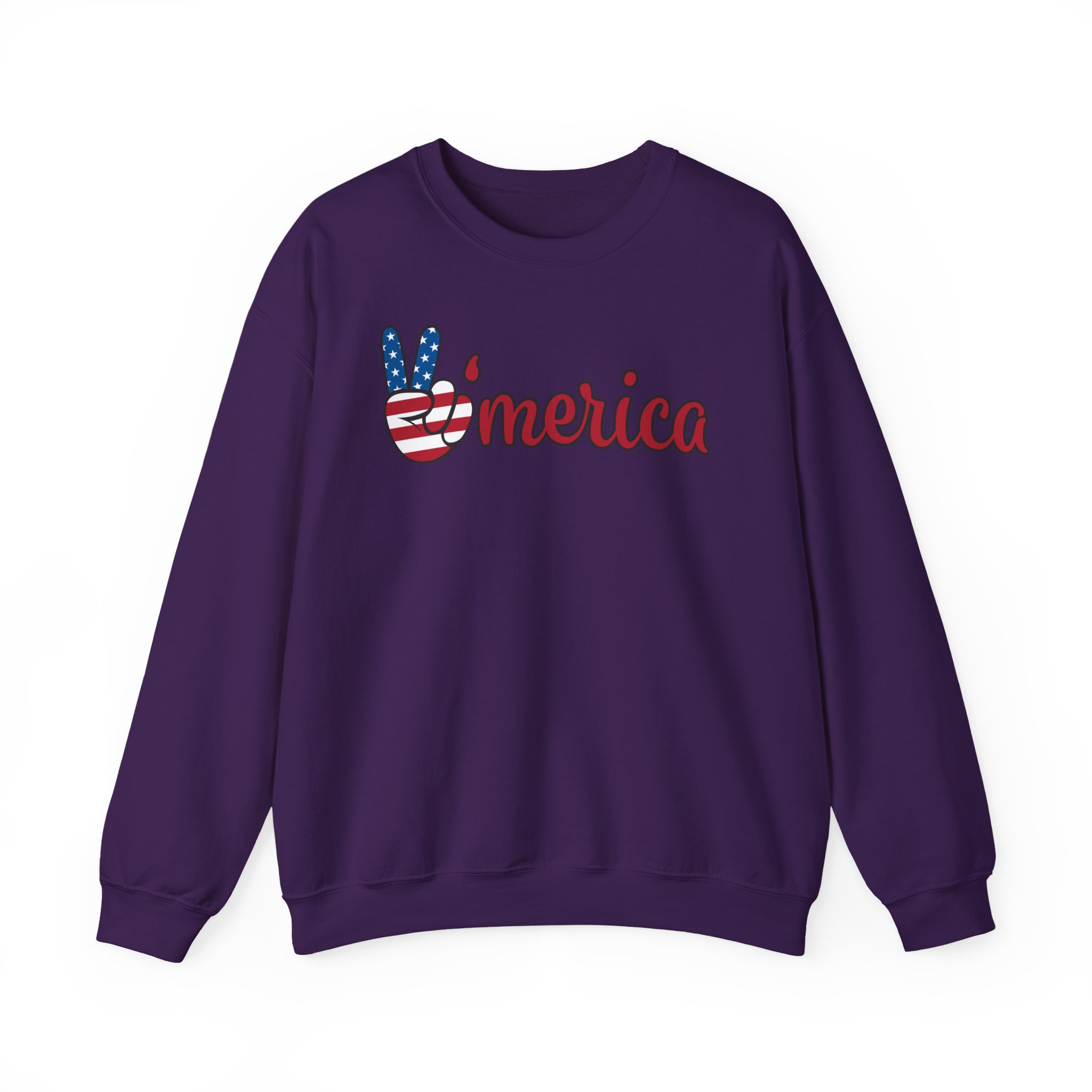'merica peace sign sweatshirt — patriotic 4th of july crewneck 'merica peace sign sweatshirt — patriotic 4th of july crewneck