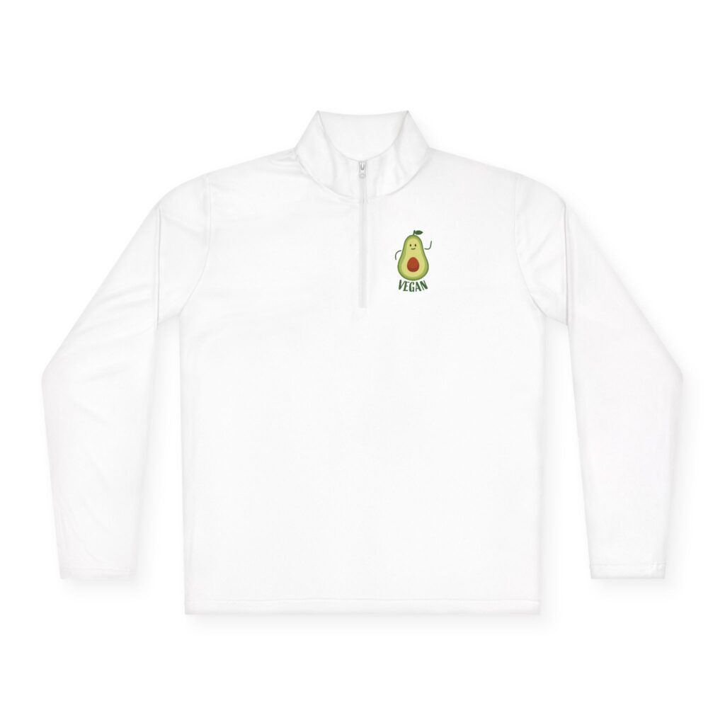 avocado hug quarter zip pullover – cute avocado graphic pullover