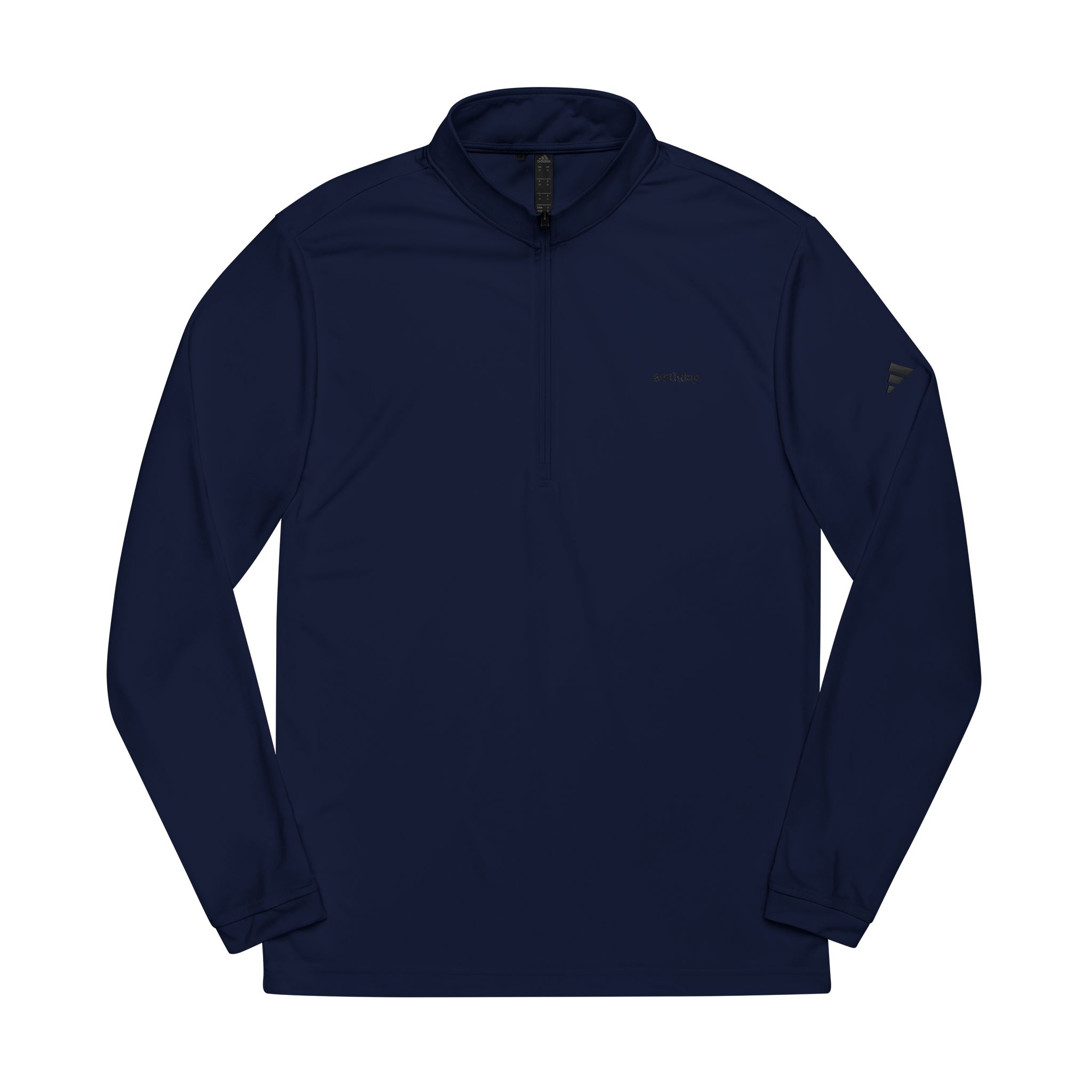white adidas quarter zip pullover — embroidered logo performance top white adidas quarter zip pullover — embroidered logo performance top