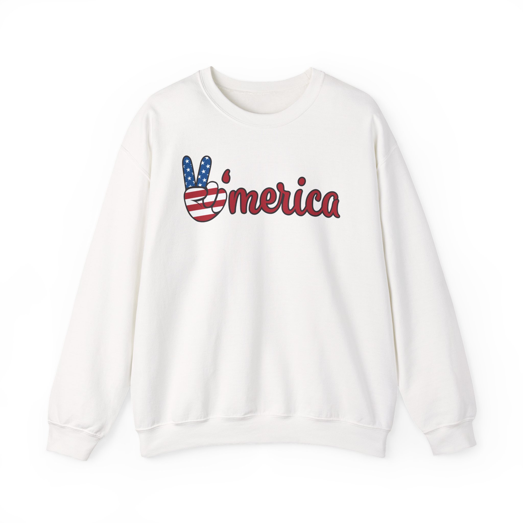 'merica peace sign sweatshirt — patriotic 4th of july crewneck 'merica peace sign sweatshirt — patriotic 4th of july crewneck