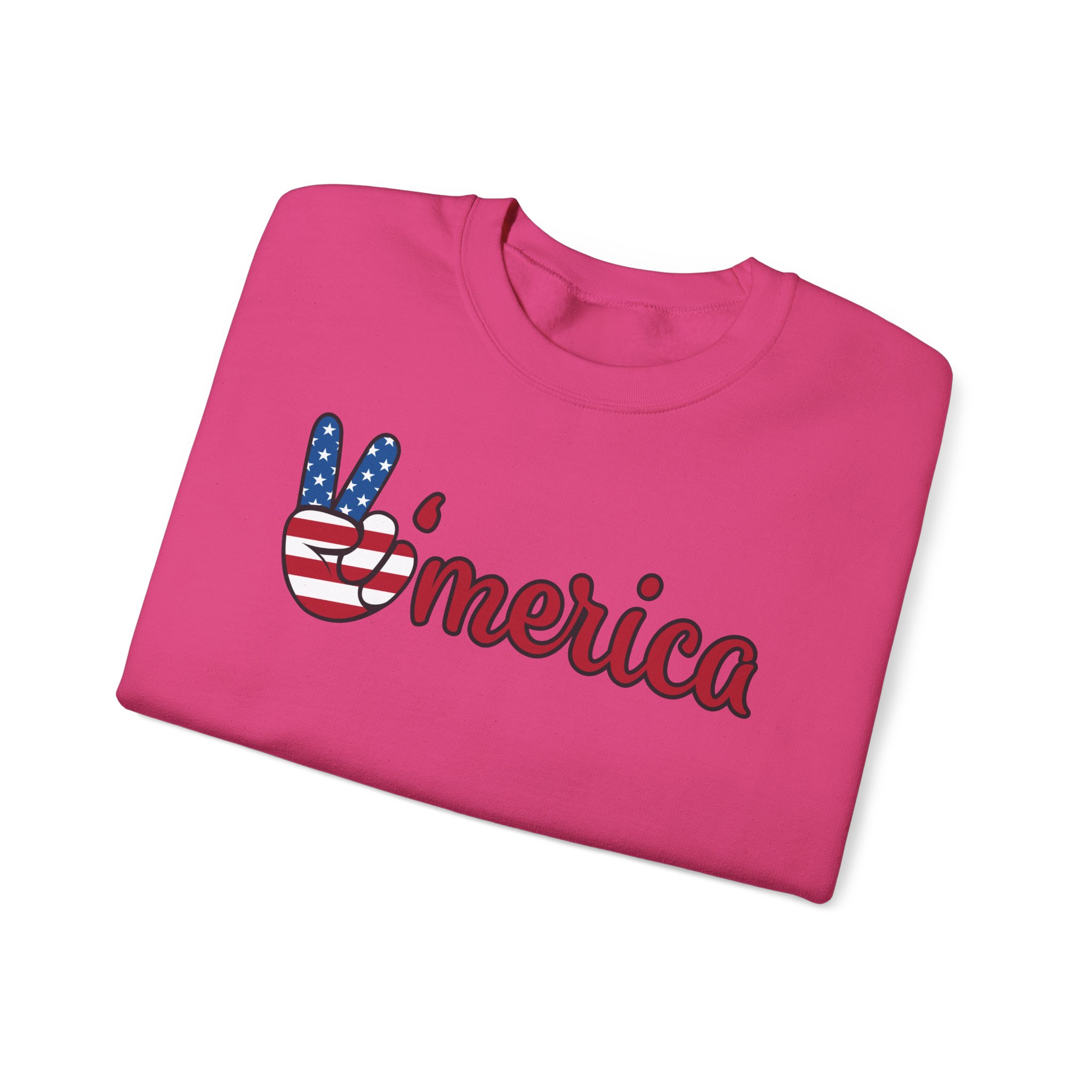 'merica peace sign sweatshirt — patriotic 4th of july crewneck 'merica peace sign sweatshirt — patriotic 4th of july crewneck