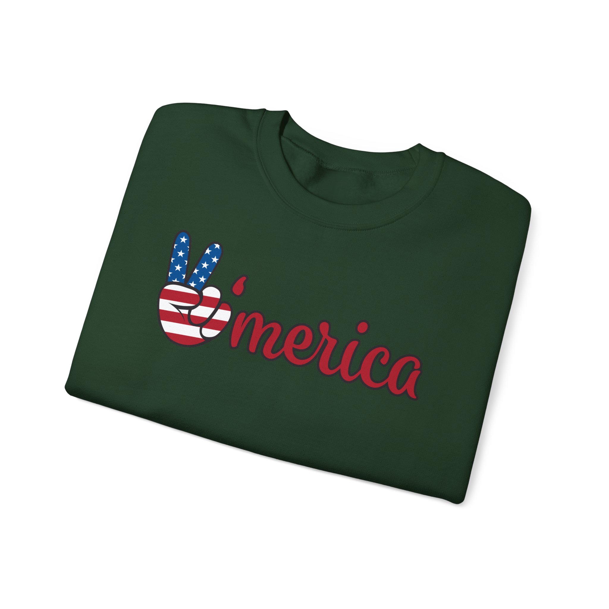 'merica peace sign sweatshirt — patriotic 4th of july crewneck 'merica peace sign sweatshirt — patriotic 4th of july crewneck