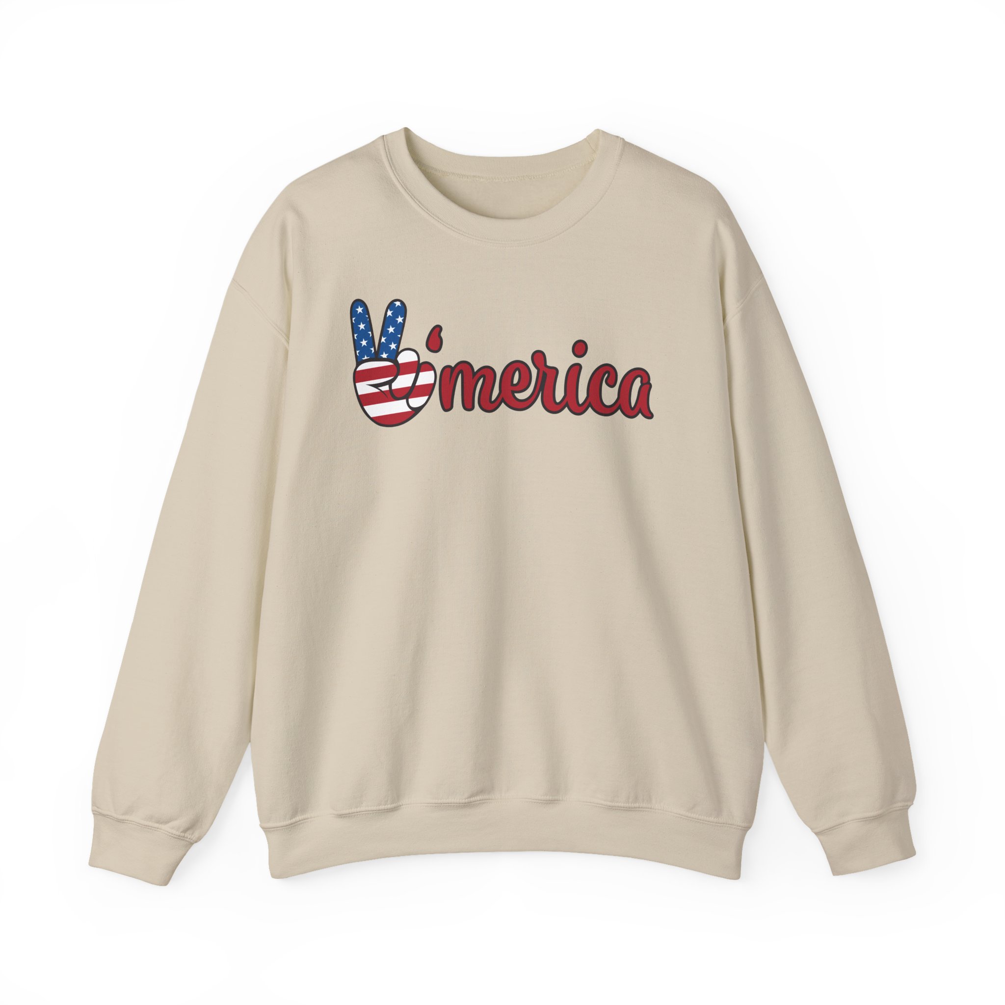 'merica peace sign sweatshirt — patriotic 4th of july crewneck 'merica peace sign sweatshirt — patriotic 4th of july crewneck