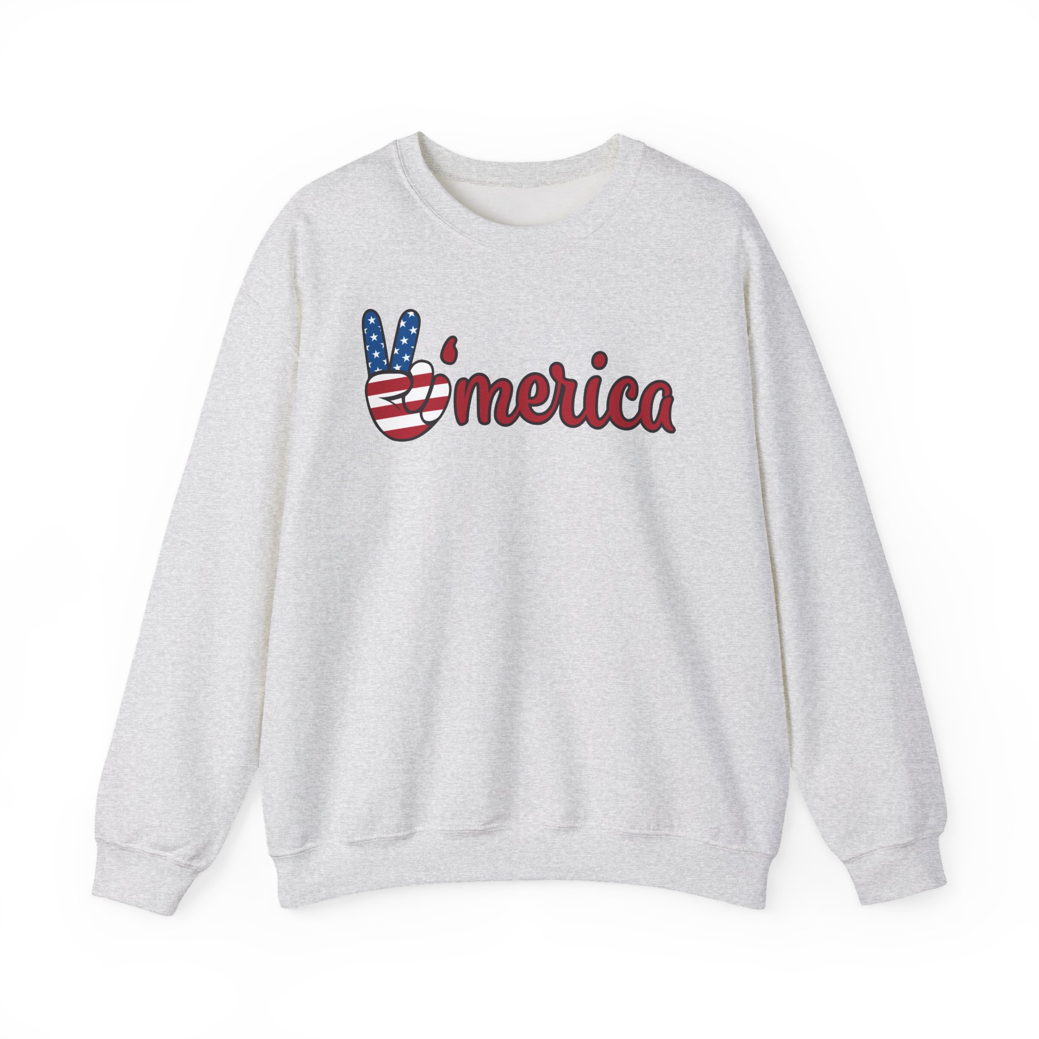 'merica peace sign sweatshirt — patriotic 4th of july crewneck 'merica peace sign sweatshirt — patriotic 4th of july crewneck