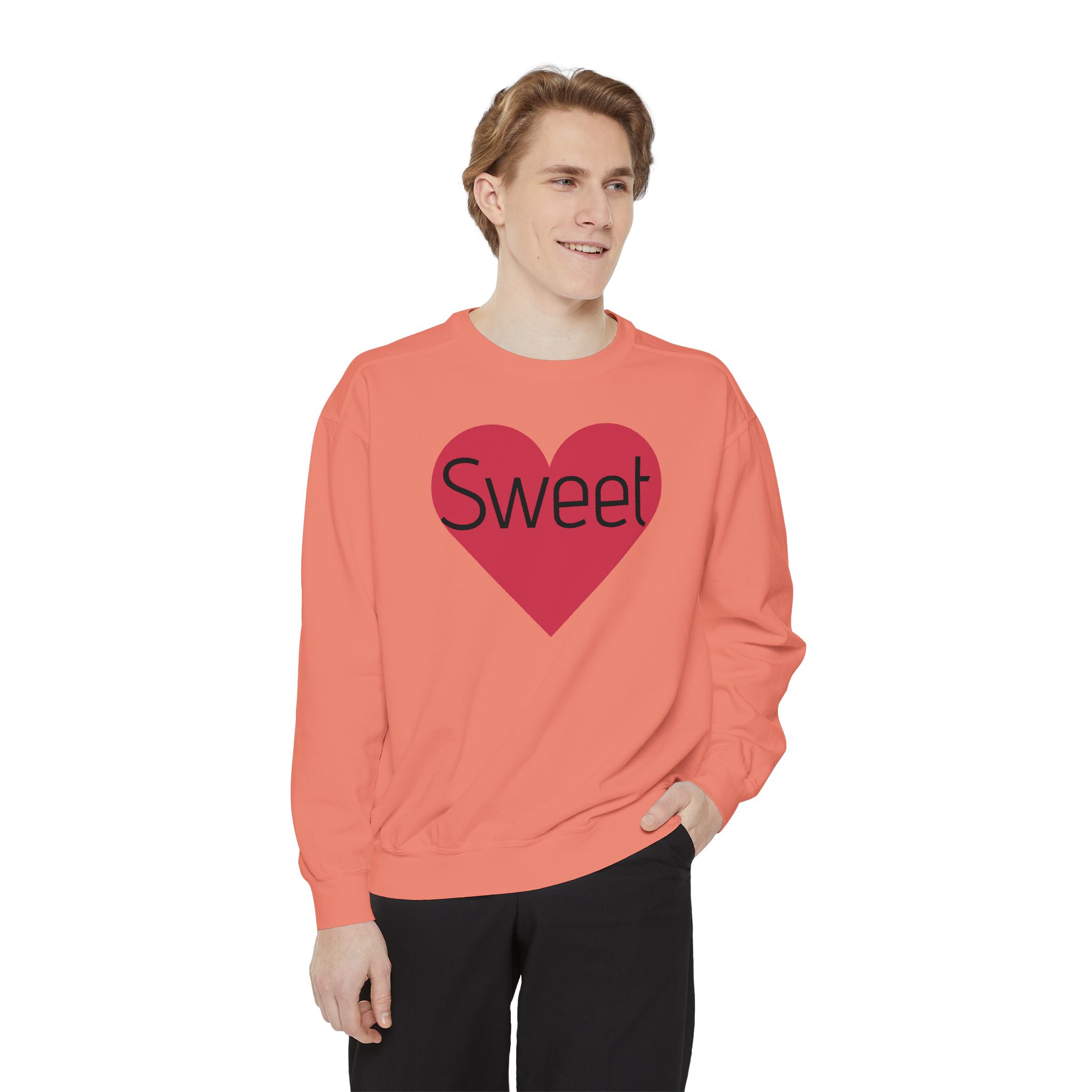 sweatshirt — heart graphic "you are literally the only person i like" — funny valentine's crewneck sweatshirt — heart graphic "you are literally the only person i like" — funny valentine's crewneck