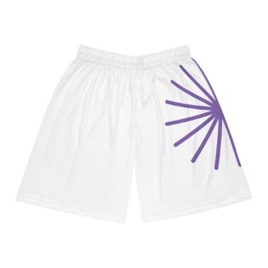 tiger stripe basketball shorts — aop athletic shorts with tiger ball graphic