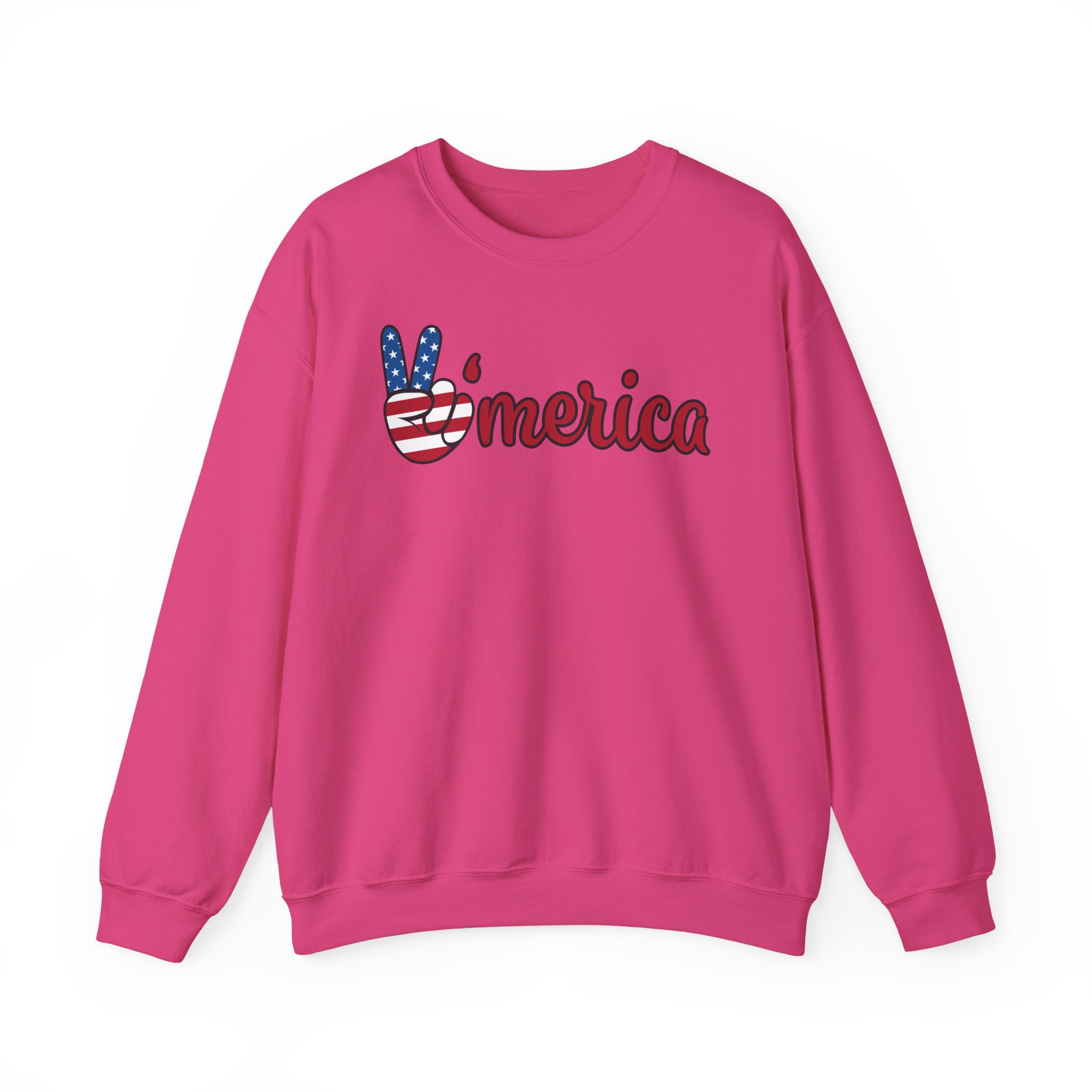 'merica peace sign sweatshirt — patriotic 4th of july crewneck 'merica peace sign sweatshirt — patriotic 4th of july crewneck