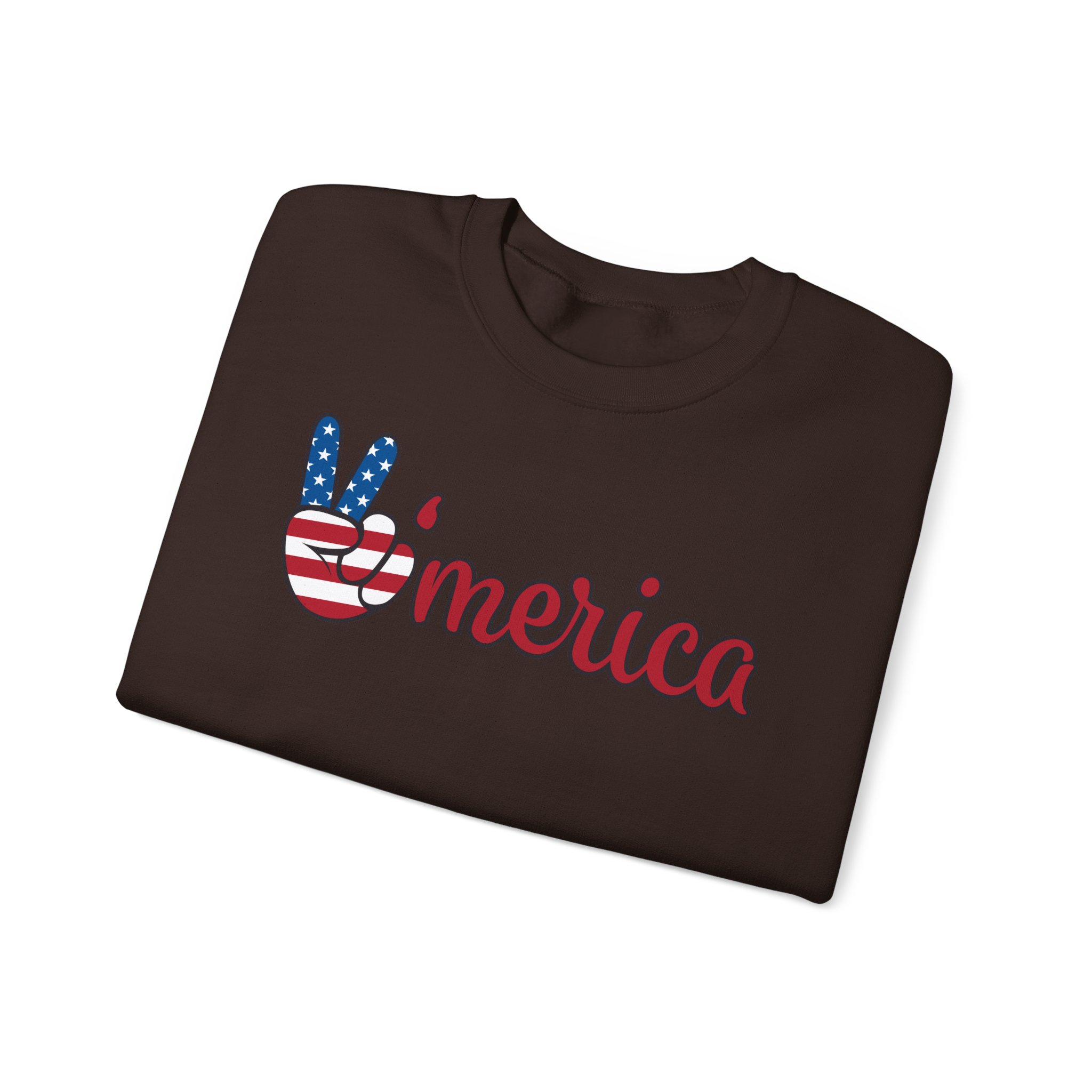 'merica peace sign sweatshirt — patriotic 4th of july crewneck 'merica peace sign sweatshirt — patriotic 4th of july crewneck