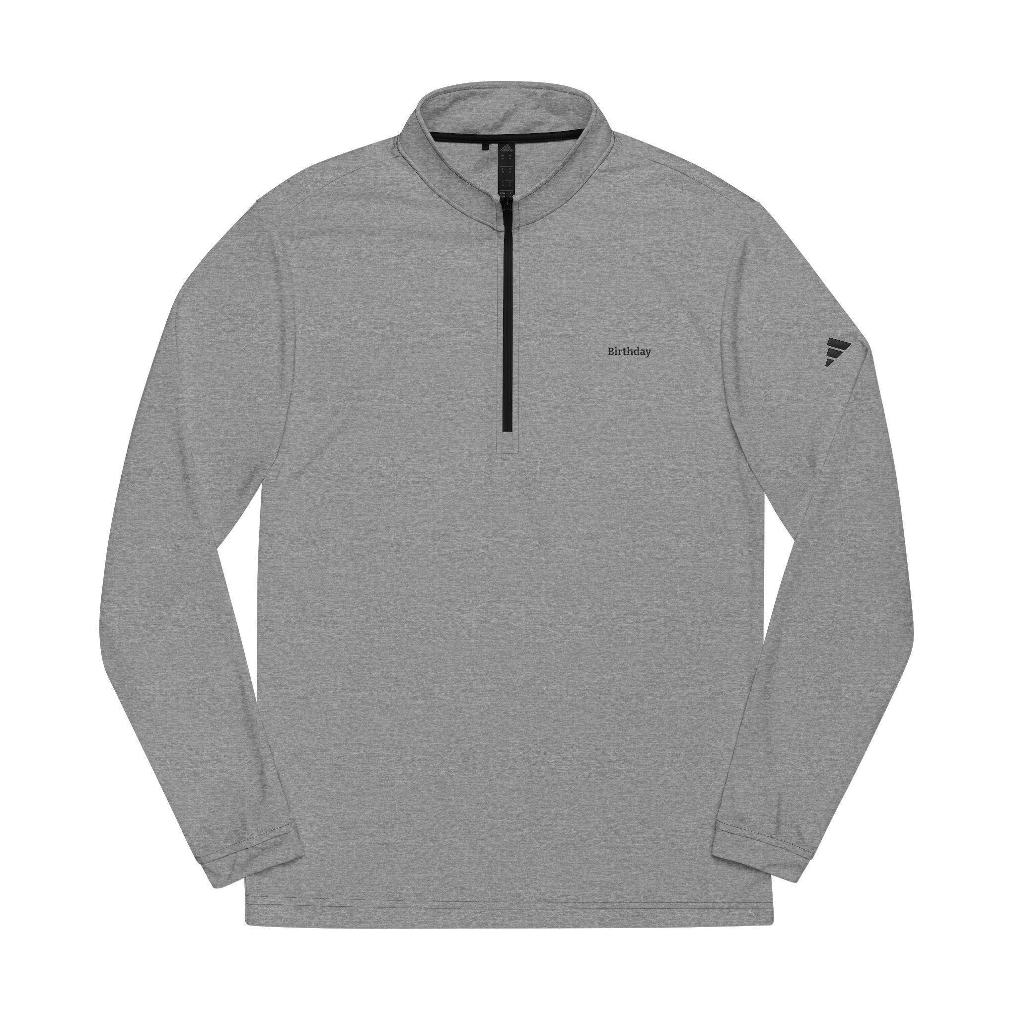 white adidas quarter zip pullover — embroidered logo performance top white adidas quarter zip pullover — embroidered logo performance top